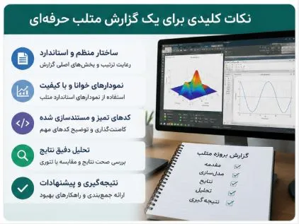 نکات کلیدی نوشتن گزارش متلب نکات کلیدی نوشتن گزارش متلب