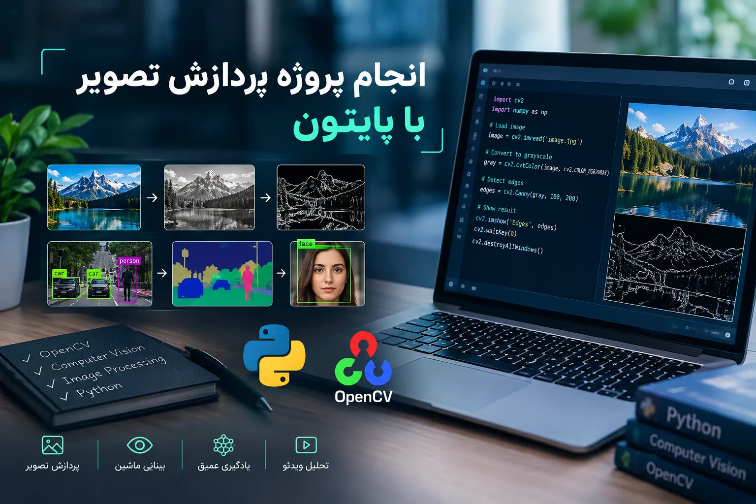 انجام پروژه پردازش تصویر با پایتون