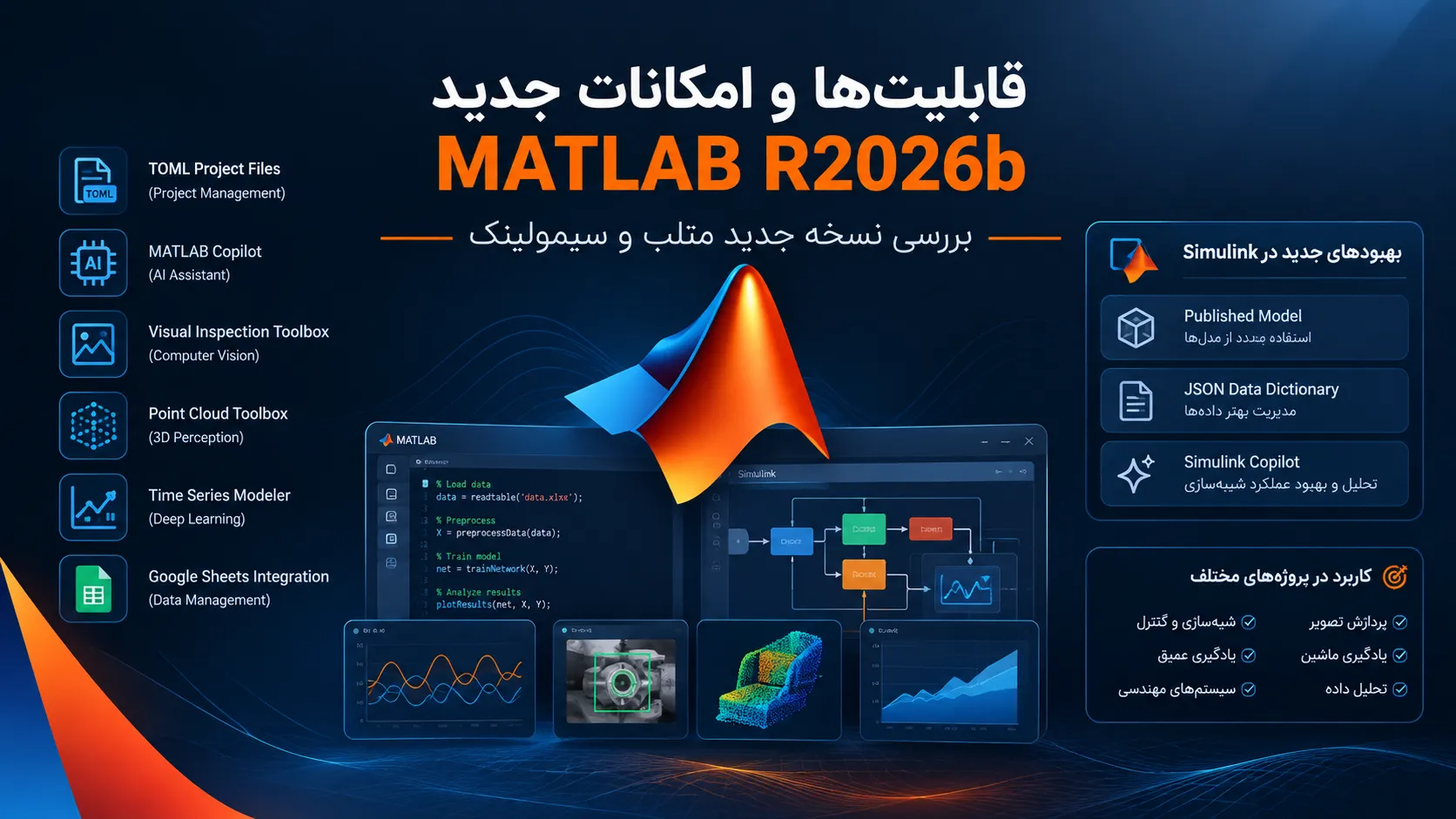 قابلیت های نسخه جدید MATLAB R2026b قابلیت های نسخه جدید MATLAB R2026b